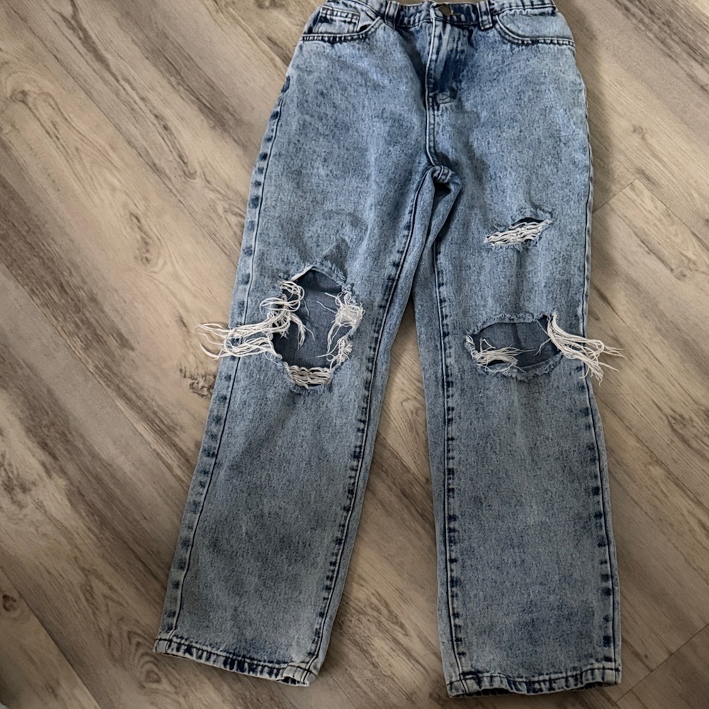 Distressed Blue Women's Jeans